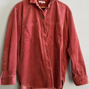 Pink Corduroy Madewell Shirt / Jacket